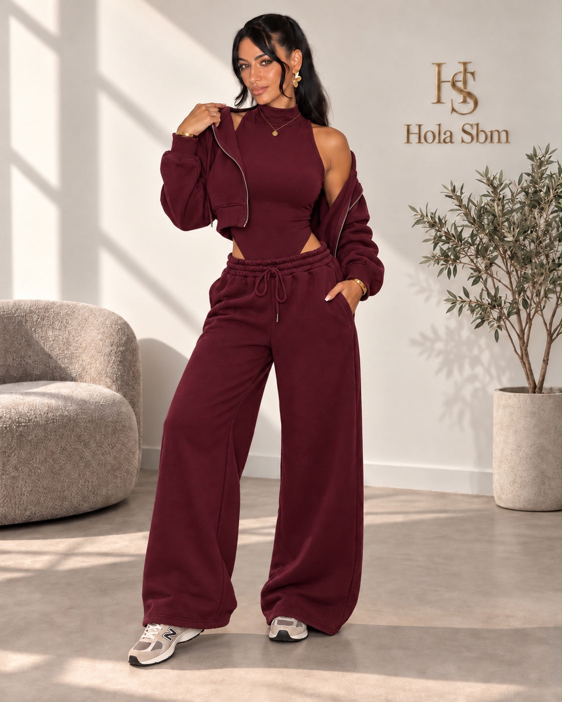 Coordset Kirevia bordeaux 3 pezzi